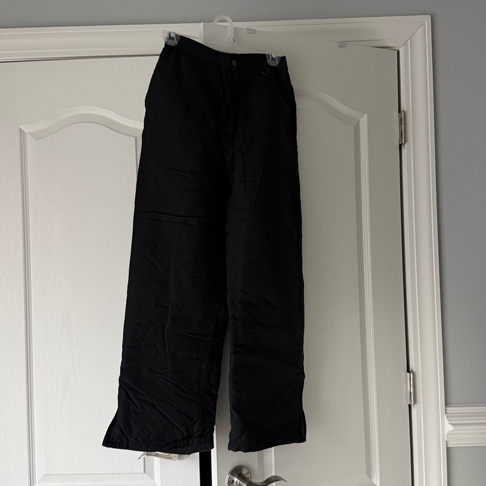 Kids Girls Black Snow Pants